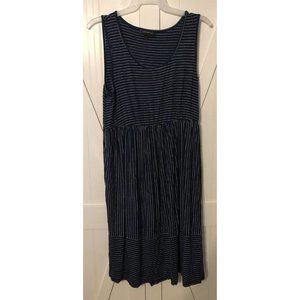 Lane Bryant Dress Womens Plus Size 18/20 1X Striped Sleeveless Blue White